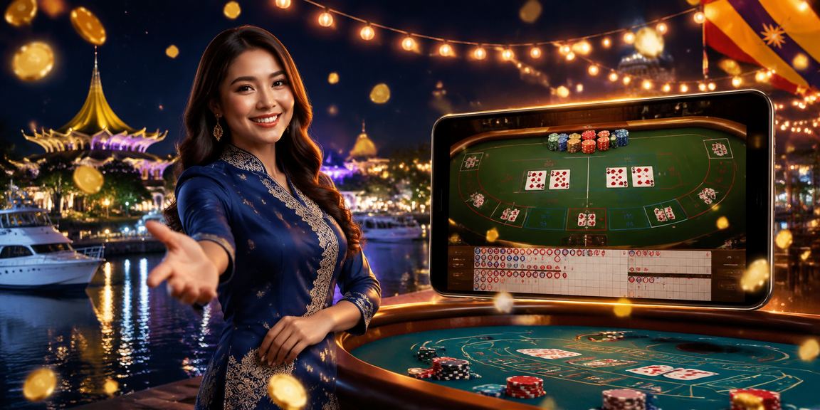 Permainan baccarat langsung berlatarkan budaya Sarawak di evo3